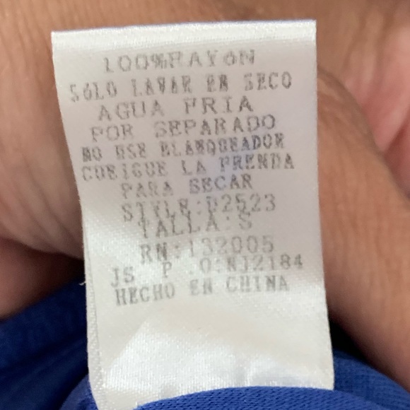 Entro Royal Blue cold shoulder blouson dress Size S - Picture 15 of 17